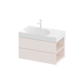 Тумба под раковину подвесная Ravak SD Lite 80 П МДФ Alabaster Pink X000001890