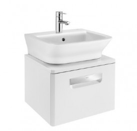 Тумба под раковину подвесная Roca Gap 45х41.4 см с одним ящиком МДФ белый глянец A856968806