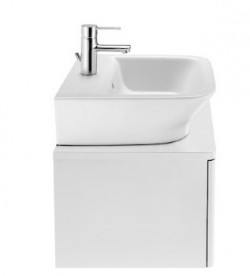 Тумба под раковину подвесная Roca Gap 45х41.4 см с одним ящиком МДФ белый глянец A856968806