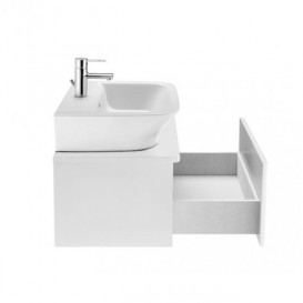 Тумба під раковину підвісна Roca Gap 50х41.4 см з одним ящиком МДФ білий глянець A856967806