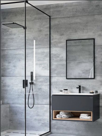 Тумба под раковину Radaway Modern 60 подвесная МДФ графит матовый M02060-02-02