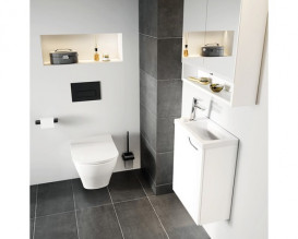 Тумба под раковину Ravak Classic II SD 400 L подвесная МДФ белый/белый X000001484