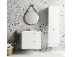 Тумба под раковину Ravak Classic II SD 800 подвесная МДФ белый/белый X000001480