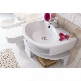 Тумба під раковину Ravak Rosa SDU 560 L підвісна ДСП/МДФ білий X000000326