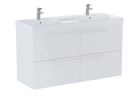 Тумба под раковину Roca Ella 118,5x44,6 см ДСП белый глянец A857772806