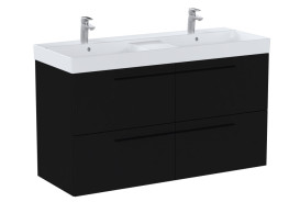 Тумба под раковину Roca Ella 118,5x44,6 см ДСП черный матовый A857772532