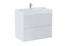 Тумба під раковину Roca Ella 78,5x44,6 см ДСП білий глянець A857770806