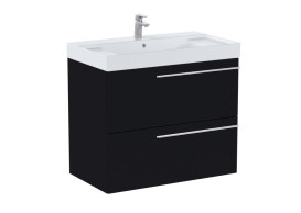 Тумба под раковину Roca Ella 78,5x44,6 см ДСП черный матовый A857770532
