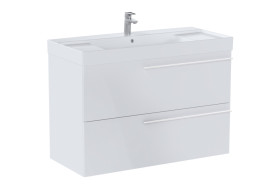 Тумба під раковину Roca Ella 98,5x44,6 см ДСП білий глянець A857771806