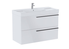 Тумба під раковину Roca Ella 98,5x44,6 см ДСП білий глянець A857771806