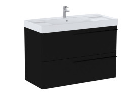 Тумба під раковину Roca Ella 98,5x44,6 см ДСП чорний матовий A857771532