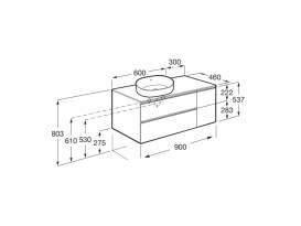 Тумба под раковину Roca GAP 90x46 см ДСП северный ясень A851503434