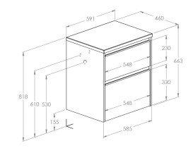 Тумба под раковину Roca Gap Pro 59,1х46 см ДСП светлый дуб A857896464