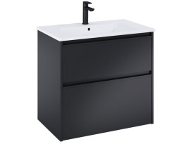 Тумба під раковину Roca Gap Pro 69,1 х46 см ДСП чорний матовий A857897532