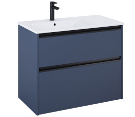 Тумба под раковину Roca Gap Pro 78,5х45,1 см левосторонняя ДСП синий матовый A857899538