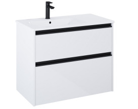 Тумба под раковину Roca Gap Pro 78,5х45,1 см левосторонняя ДСП белый глянцевый A857899806