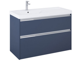 Тумба под раковину Roca Gap Pro 98,5х45,1 см левосторонняя ДСП синий матовый A857902538
