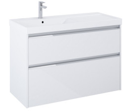 Тумба під раковину Roca Gap Pro 98,5х45,1 см лівостороння ДСП білий глянцевий A857902806