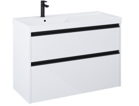 Тумба под раковину Roca Gap Pro 98,5х45,1 см левосторонняя ДСП белый глянцевый A857902806