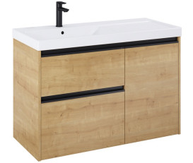 Тумба под раковину Roca Gap Pro 98,5х45,1 см левосторонняя ДСП светлый дуб A857904464