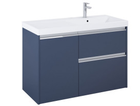 Тумба под раковину Roca Gap Pro 98,5х45,1 см правосторонняя ДСП синий матовый A857905538