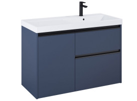 Тумба под раковину Roca Gap Pro 98,5х45,1 см правосторонняя ДСП синий матовый A857905538