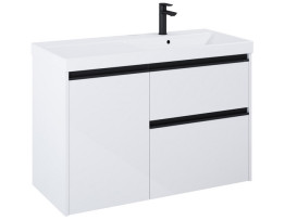 Тумба под раковину Roca Gap Pro 98,5х45,1 см правосторонняя ДСП белый глянцевый A857905806