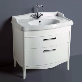 Тумба під раковину Simas Arcade для підлоги 83х54 см МДФ білий лак ARM2