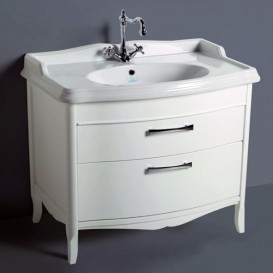 Тумба під раковину Simas Arcade для підлоги 97х54 см МДФ білий лак ARM4