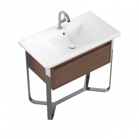 Тумба под раковину Villeroy & Boch Antheus 92,7х50 см сталь/дерево американский орех B06510PV