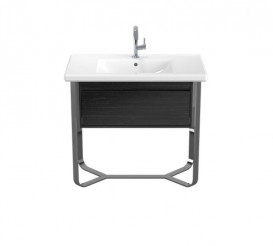 Тумба під раковину Villeroy & Boch Antheus 92,7х50 см сталь/дерево чорний ясен B06510PW