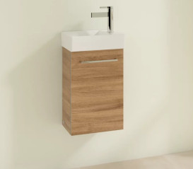 Тумба под раковину Villeroy & Boch Avento 34х23,4 см петли слева ДСП дуб канзас A87600RH