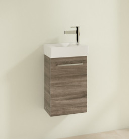 Тумба под раковину Villeroy & Boch Avento 34х23,4 см петли слева ДСП каменный дуб A87600RK