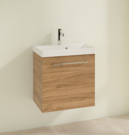 Тумба под раковину Villeroy & Boch Avento 53х38,4 см петли слева ДСП дуб канзас A88800RH