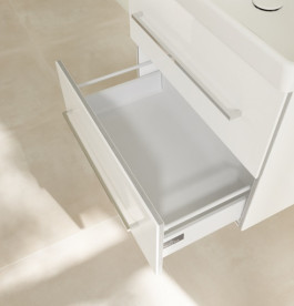 Тумба под раковину Villeroy & Boch Avento 63х48,4 см МДФ с акриловым покрытием стекло белое A89000B4