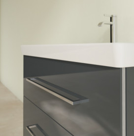 Тумба под раковину Villeroy & Boch Avento 78х48,4 см МДФ с акриловым покрытием стекло серое A89100B1