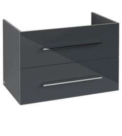 Тумба под раковину Villeroy & Boch Avento 78х48,4 см МДФ с акриловым покрытием стекло серое A89100B1