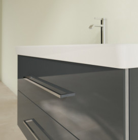 Тумба под раковину Villeroy & Boch Avento 98х48,4 см МДФ с акриловым покрытием стекло серое A89200B1