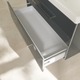 Тумба под раковину Villeroy & Boch Avento 98х48,4 см МДФ с акриловым покрытием стекло серое A89200B1