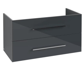 Тумба под раковину Villeroy & Boch Avento 98х48,4 см МДФ с акриловым покрытием стекло серое A89200B1