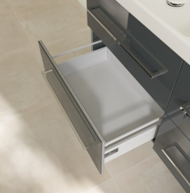 Тумба под раковину Villeroy & Boch Avento 118х48,4 см МДФ с акриловым покрытием стекло серое A89300B1