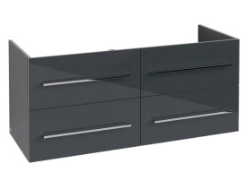 Тумба под раковину Villeroy & Boch Avento 118х48,4 см МДФ с акриловым покрытием стекло серое A89300B1