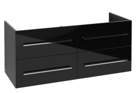 Тумба под раковину Villeroy & Boch Avento 118х48,4 см МДФ с акриловым покрытием стекло черное A89300B3