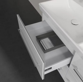 Тумба под раковину Villeroy & Boch Avento 118х48,4 см МДФ с акриловым покрытием стекло белое A89300B4