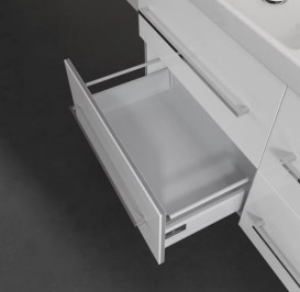 Тумба под раковину Villeroy & Boch Avento 118х48,4 см МДФ с акриловым покрытием стекло белое A89300B4