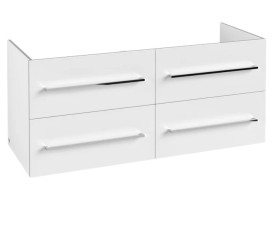 Тумба под раковину Villeroy & Boch Avento 118х48,4 см МДФ с акриловым покрытием стекло белое A89300B4