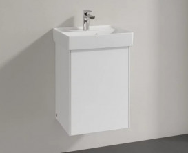 Тумба под раковину Villeroy & Boch Collaro 41х34,4 см петли слева ДСП белый матовый C00500MS