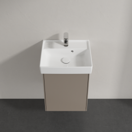 Тумба під раковину Villeroy & Boch Collaro 41х34,4 см петли слева ДСП трюфель сірий C00500VG