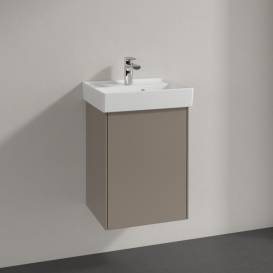 Тумба під раковину Villeroy & Boch Collaro 41х34,4 см петли слева ДСП трюфель сірий C00500VG