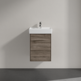 Тумба під раковину Villeroy & Boch Collaro 41х34, 4 см петлі зліва ДСП кам'яний дуб C00500RK